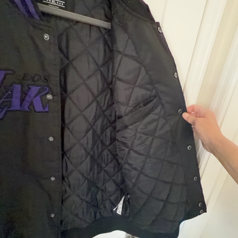 Lakers Black and Purple Varsity Jacket - Picture 7 of 8